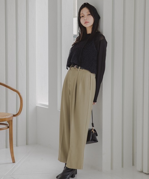 セール】小さいサイズ きれいめワイドパンツ 低身長さん・小柄女性