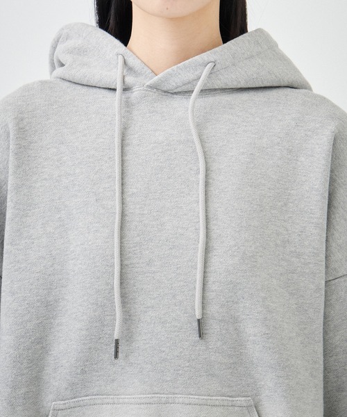 ベイシックス BASICKS ベロアフーディ パーカー ショート丈 M グレー BASICKS/ベーシックス】Fade Hoodie/フーディー（パーカー）｜BASICKS