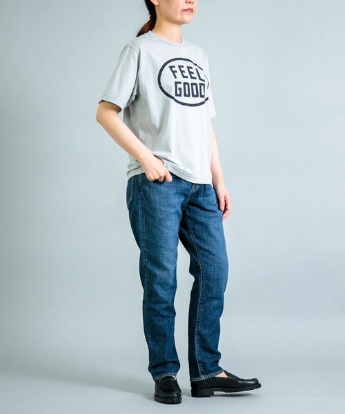 OMNIGOD（オムニゴッド）の「[ OMNIGOD womens / オムニゴッド ] 天竺 ショートスリーブTシャツ（Tシャツ/カットソー・レディース・ネイビー/ライトグレー・0）」の11枚目の写真