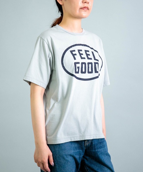 OMNIGOD（オムニゴッド）の「[ OMNIGOD womens / オムニゴッド ] 天竺 ショートスリーブTシャツ（Tシャツ/カットソー・レディース・ネイビー/ライトグレー・0）」の9枚目の写真