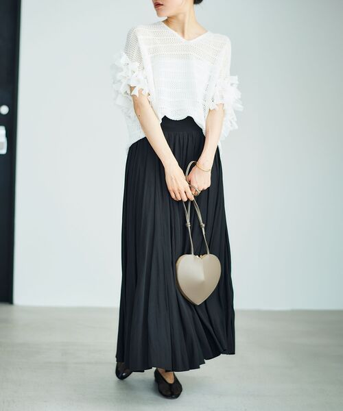 le.coeur blanc（ルクールブラン）の「《一部店舗/WEB限定》MILLELA FIRENZE ハート型バッグ（ショルダーバッグ・レディース・ブラック/モカ・FREE）」の19枚目の写真