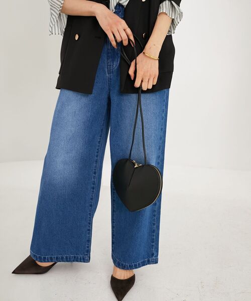 le.coeur blanc（ルクールブラン）の「《一部店舗/WEB限定》MILLELA FIRENZE ハート型バッグ（ショルダーバッグ・レディース・ブラック/モカ・FREE）」の22枚目の写真