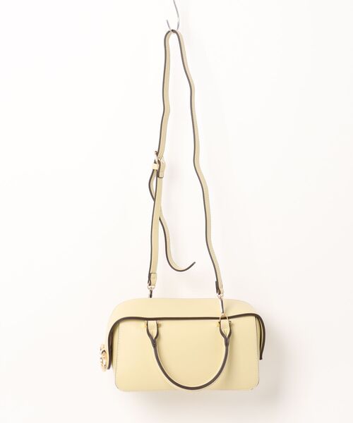 12Twelve Agenda（トゥエルブ　アジェンダ）の「スクエアミニバッグ（ハンドバッグ・レディース・ライトイエロー/グリーン/オフホワイト・FREE）」の3枚目の写真
