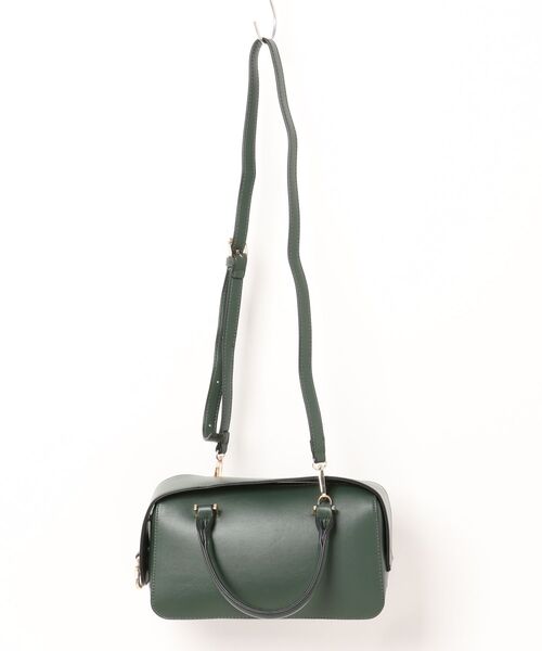 12Twelve Agenda（トゥエルブ　アジェンダ）の「スクエアミニバッグ（ハンドバッグ・レディース・ライトイエロー/グリーン/オフホワイト・FREE）」の2枚目の写真