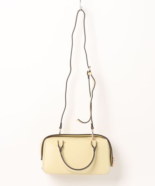 12Twelve Agenda（トゥエルブ　アジェンダ）の「スクエアミニバッグ（ハンドバッグ・レディース・ライトイエロー/グリーン/オフホワイト・FREE）」の4枚目の写真