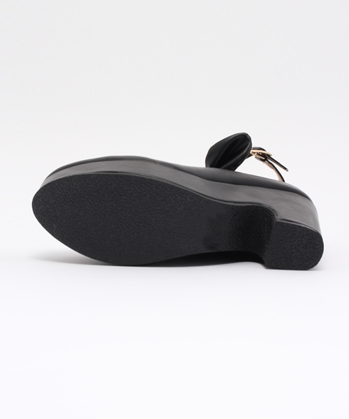 one after another NICE CLAUP（ワンアフターアナザーナイスクラップ）の「【mer1月号掲載 ナイスクラップ】リボン付パンプス（パンプス・レディース・アイボリー/ブラック/その他1・SMALL/LARGE/MEDIUM）」の5枚目の写真