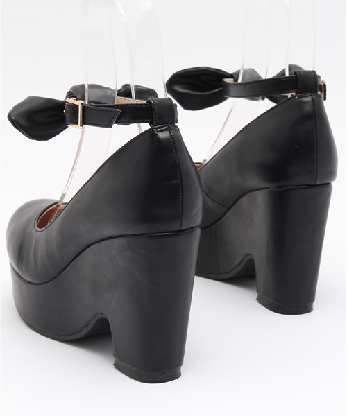 one after another NICE CLAUP（ワンアフターアナザーナイスクラップ）の「【mer1月号掲載 ナイスクラップ】リボン付パンプス（パンプス・レディース・アイボリー/ブラック/その他1・SMALL/LARGE/MEDIUM）」の10枚目の写真