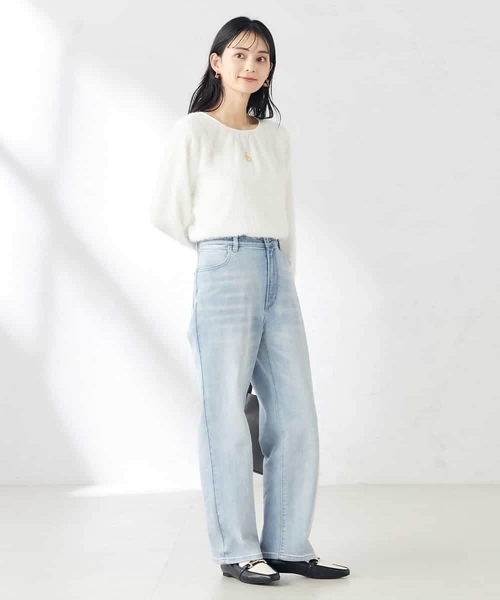 a.v.v(アーヴェヴェ)の「フェザートップス(Tシャツ/カットソー・レディース・ホワイト/ライトグレー・38/36)」の7枚目の写真