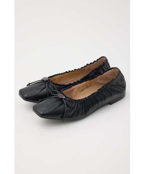 STACCATO（スタッカート）の「スネークラップギャザーバレエシューズ（バレエシューズ・レディース・ブラック/ゴールド・24cm/23.5cm/23cm/22.5cm/24.5cm）」の4枚目の写真