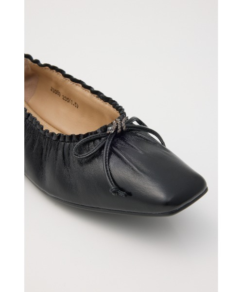 STACCATO（スタッカート）の「スネークラップギャザーバレエシューズ（バレエシューズ・レディース・ブラック/ゴールド・24cm/23.5cm/23cm/22.5cm/24.5cm）」の8枚目の写真