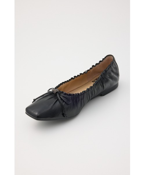 STACCATO（スタッカート）の「スネークラップギャザーバレエシューズ（バレエシューズ・レディース・ブラック/ゴールド・24cm/23.5cm/23cm/22.5cm/24.5cm）」の9枚目の写真