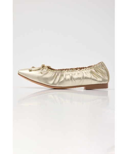 STACCATO（スタッカート）の「スネークラップギャザーバレエシューズ（バレエシューズ・レディース・ブラック/ゴールド・24cm/23.5cm/23cm/22.5cm/24.5cm）」の16枚目の写真