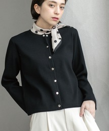 OPAQUE.CLIP | スナップボタンショートニットカーディガン【洗濯機洗い可】(カーディガン/ボレロ)