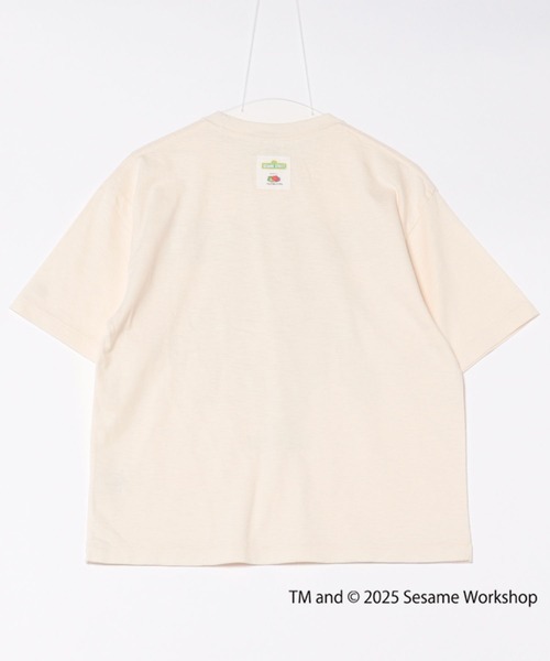 FRUIT OF THE LOOM(フルーツオブザルーム)の「SESAME STREET×FTL Photo T-Shirt A / コラボ / セサミストリート / 半袖 / 前面 / キャラクター / イラスト / プリント / ワンポイント / ロゴ / ユニセックス(Tシャツ/カットソー・メンズ・チャコール/セージグリーン/オフホワイト・S/M/L)」の12枚目の写真