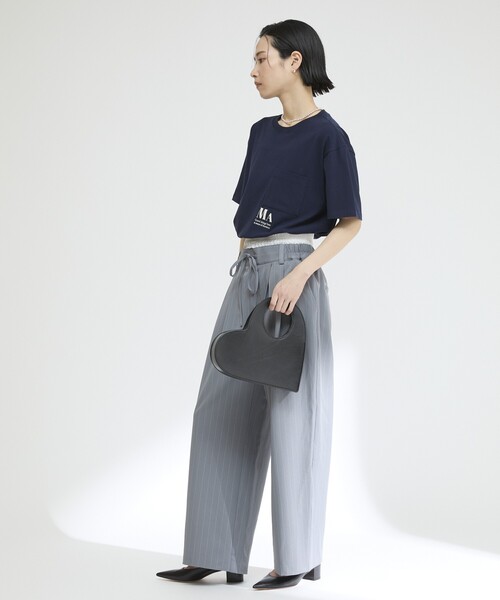 Firsthand（ファーストハンド）の「MA Firsthand/マ ファーストハンド コンセプトプリント ポケットTシャツ / リラックスフィット ショートスリーブ ワンポイントロゴプリントTシャツ（Tシャツ/カットソー・レディース・ネイビー/レッド/ブラウン/ホワイト/ブルー・FREE）」の15枚目の写真