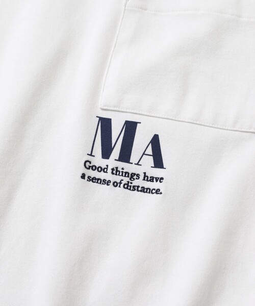 Firsthand（ファーストハンド）の「MA Firsthand/マ ファーストハンド コンセプトプリント ポケットTシャツ / リラックスフィット ショートスリーブ ワンポイントロゴプリントTシャツ（Tシャツ/カットソー・レディース・ネイビー/レッド/ブラウン/ホワイト/ブルー・FREE）」の20枚目の写真