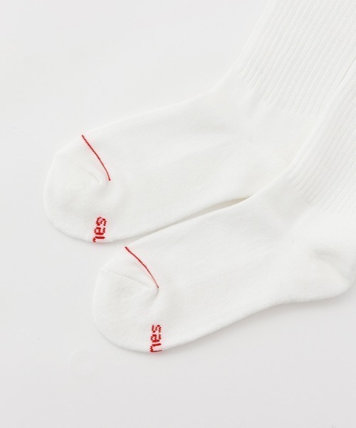 HANES(ヘインズ)の「HANES/ヘインズ ソックス 2足組 クルーソックス ハーフパイル HMSBB001(ソックス/靴下・メンズ・ホワイト/ブラック/マルチ・S/M)」の6枚目の写真