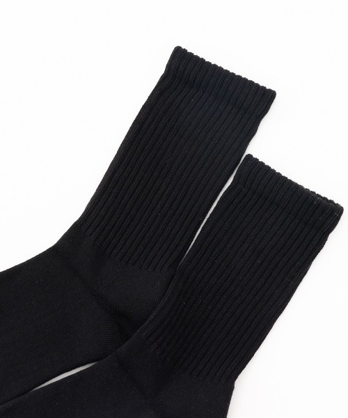 HANES(ヘインズ)の「HANES/ヘインズ ソックス 2足組 クルーソックス ハーフパイル HMSBB001(ソックス/靴下・メンズ・ホワイト/ブラック/マルチ・S/M)」の10枚目の写真