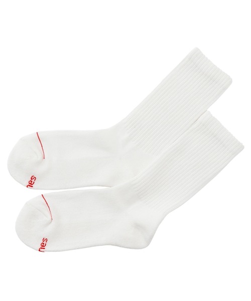 HANES(ヘインズ)の「HANES/ヘインズ ソックス 2足組 クルーソックス ハーフパイル HMSBB001(ソックス/靴下・メンズ・ホワイト/ブラック/マルチ・S/M)」の17枚目の写真