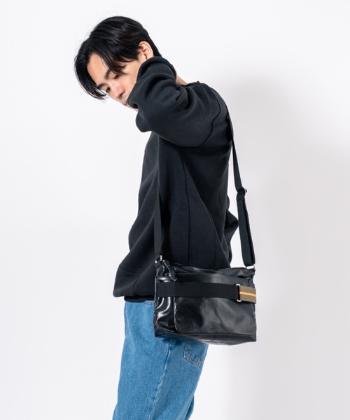 Jack Gomme（ジャックゴム）の「【JACK GOMME/ジャックゴム】ショルダーバッグ メッセンジャーバッグ RIGA（ショルダーバッグ・メンズ・ブラック/カーキ/ホワイト/ネイビー・FREE）」の19枚目の写真