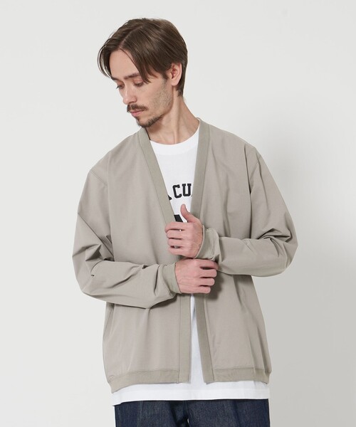 BEAUTY&YOUTH UNITED ARROWS(ビューティーアンドユースユナイテッドアローズ)の「マルチ ファンクション 1ボタン カーディガン‐吸水速乾 UVカット‐(カーディガン/ボレロ・メンズ・ライトグレー/ブラック/グレー・S/XL/L/M)」の2枚目の写真