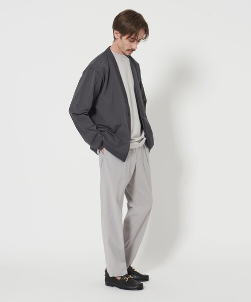 BEAUTY&YOUTH UNITED ARROWS(ビューティーアンドユースユナイテッドアローズ)の「マルチ ファンクション 1ボタン カーディガン‐吸水速乾 UVカット‐(カーディガン/ボレロ・メンズ・ライトグレー/ブラック/グレー・S/XL/L/M)」の12枚目の写真