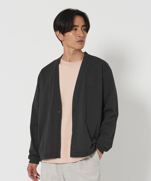 BEAUTY&YOUTH UNITED ARROWS(ビューティーアンドユースユナイテッドアローズ)の「マルチ ファンクション 1ボタン カーディガン‐吸水速乾 UVカット‐(カーディガン/ボレロ・メンズ・ライトグレー/ブラック/グレー・S/XL/L/M)」の13枚目の写真