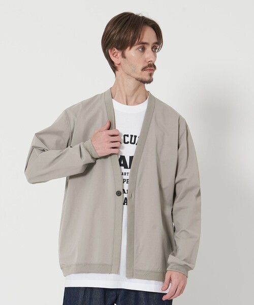 BEAUTY&YOUTH UNITED ARROWS(ビューティーアンドユースユナイテッドアローズ)の「マルチ ファンクション 1ボタン カーディガン‐吸水速乾 UVカット‐(カーディガン/ボレロ・メンズ・ライトグレー/ブラック/グレー・S/XL/L/M)」の14枚目の写真