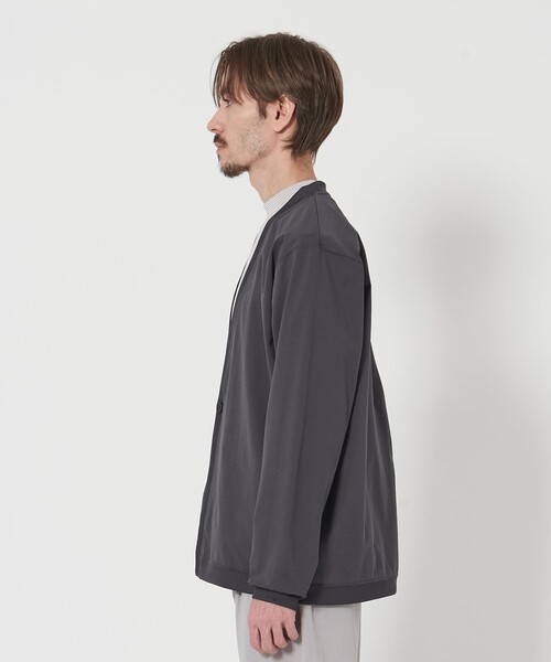 BEAUTY&YOUTH UNITED ARROWS(ビューティーアンドユースユナイテッドアローズ)の「マルチ ファンクション 1ボタン カーディガン‐吸水速乾 UVカット‐(カーディガン/ボレロ・メンズ・ライトグレー/ブラック/グレー・S/XL/L/M)」の5枚目の写真