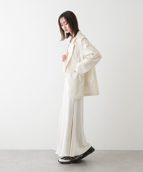 SENSE OF PLACE by URBAN RESEARCH（センスオブプレイスバイアーバンリサーチ）の「チンツテーラードジャケット（その他アウター・レディース・アイボリー/カーキ/チャコールグレー・ONE）」の4枚目の写真