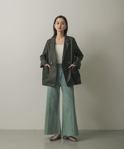 SENSE OF PLACE by URBAN RESEARCH（センスオブプレイスバイアーバンリサーチ）の「チンツテーラードジャケット（その他アウター・レディース・アイボリー/カーキ/チャコールグレー・ONE）」の11枚目の写真