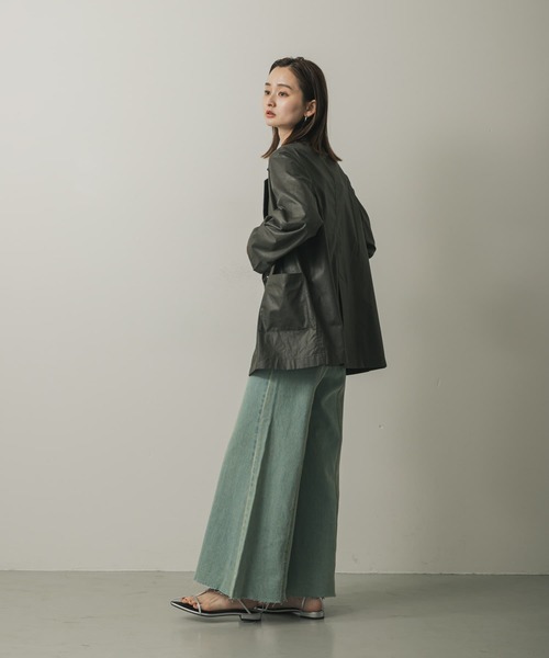 SENSE OF PLACE by URBAN RESEARCH（センスオブプレイスバイアーバンリサーチ）の「チンツテーラードジャケット（その他アウター・レディース・アイボリー/カーキ/チャコールグレー・ONE）」の12枚目の写真