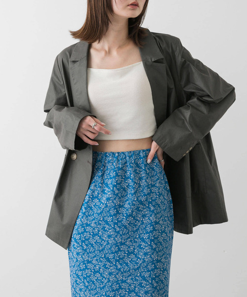 SENSE OF PLACE by URBAN RESEARCH（センスオブプレイスバイアーバンリサーチ）の「チンツテーラードジャケット（その他アウター・レディース・アイボリー/カーキ/チャコールグレー・ONE）」の13枚目の写真