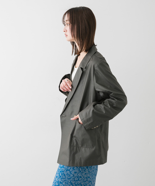 SENSE OF PLACE by URBAN RESEARCH（センスオブプレイスバイアーバンリサーチ）の「チンツテーラードジャケット（その他アウター・レディース・アイボリー/カーキ/チャコールグレー・ONE）」の14枚目の写真