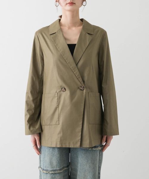 SENSE OF PLACE by URBAN RESEARCH（センスオブプレイスバイアーバンリサーチ）の「チンツテーラードジャケット（その他アウター・レディース・アイボリー/カーキ/チャコールグレー・ONE）」の16枚目の写真