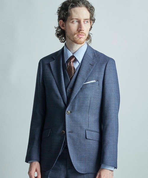 MISSONI テーラードジャケット 50 ネイビー系 イタリー製 Missoni zig-zag Weave single-breasted Jacket | Blue | FARFETCH