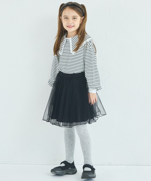 pairmanon（ペアマノン）の「インナーパンツドッキング チュールスカッツ（スカート・キッズ・ブラック/ラベンダー/ミント/ピンク/グレー・130/100/90/120/110）」の9枚目の写真