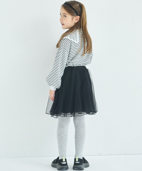pairmanon（ペアマノン）の「インナーパンツドッキング チュールスカッツ（スカート・キッズ・ブラック/ラベンダー/ミント/ピンク/グレー・130/100/90/120/110）」の10枚目の写真
