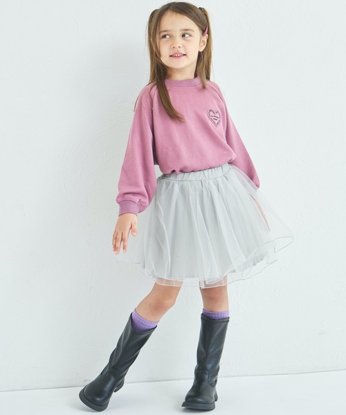 pairmanon（ペアマノン）の「インナーパンツドッキング チュールスカッツ（スカート・キッズ・ブラック/ラベンダー/ミント/ピンク/グレー・130/100/90/120/110）」の13枚目の写真