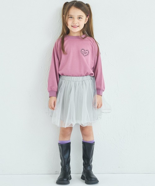 pairmanon（ペアマノン）の「インナーパンツドッキング チュールスカッツ（スカート・キッズ・ブラック/ラベンダー/ミント/ピンク/グレー・130/100/90/120/110）」の15枚目の写真