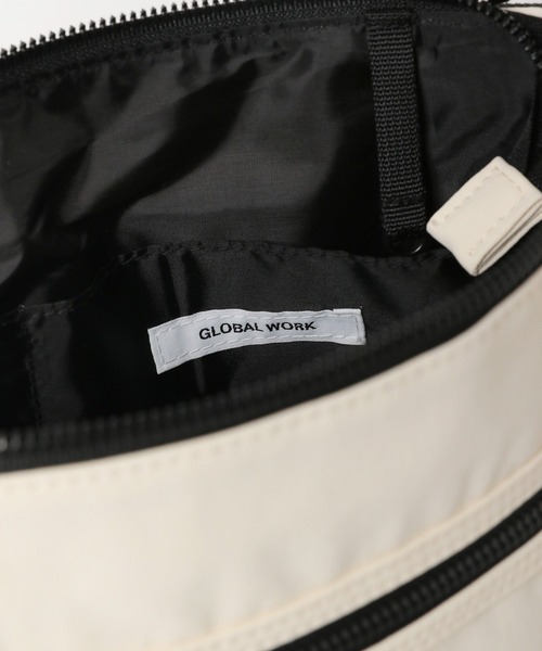 GLOBAL WORK（グローバルワーク）の「撥水スマらくサコッシュ/325977（ショルダーバッグ・メンズ・ブラック/アイボリー/オレンジ/グレー・ONE SIZE）」の6枚目の写真