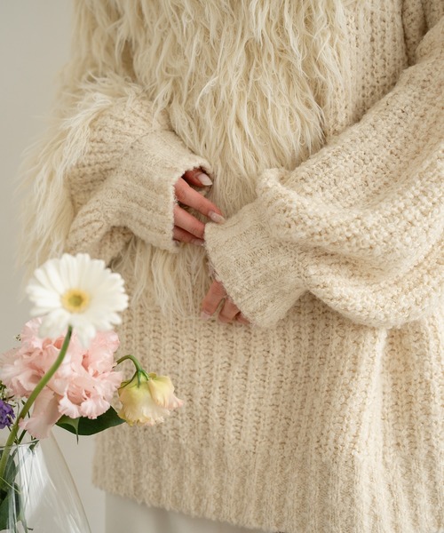 mideal(マイディール)の「長袖ニット(ニット/セーター・レディース・アイボリー・FREE)」の9枚目の写真