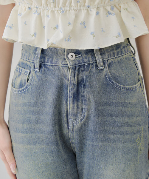 continuer de NICE CLAUP（コンティニューデナイスクラップ）の「【＠may_81oセレクト】美脚フレアデニムパンツ（デニムパンツ・レディース・インディゴブルー/その他・FREE）」の12枚目の写真