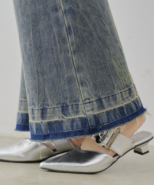 continuer de NICE CLAUP（コンティニューデナイスクラップ）の「【＠may_81oセレクト】美脚フレアデニムパンツ（デニムパンツ・レディース・インディゴブルー/その他・FREE）」の16枚目の写真