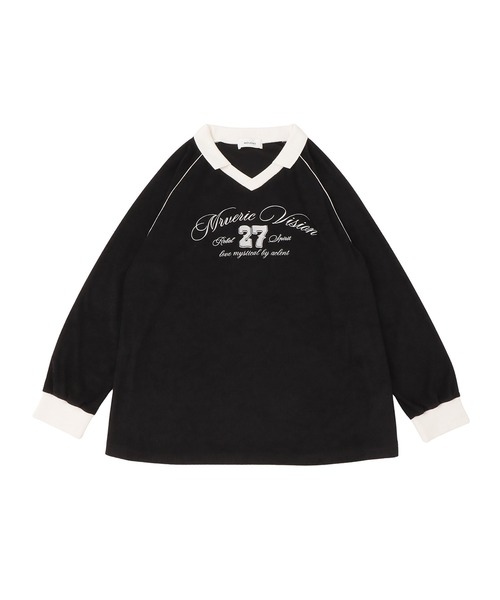 ACLENT(アクレント)の「パイルロゴロンT(Tシャツ/カットソー・レディース・アイボリー/ブラック/ネイビー・FREE)」の21枚目の写真