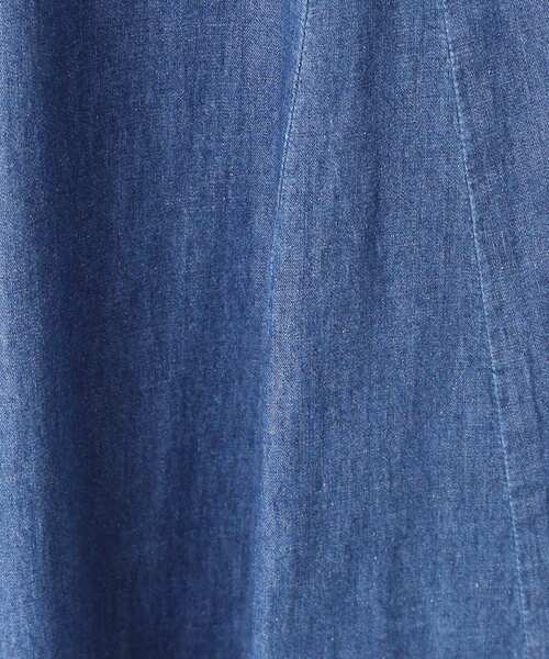 Dessin（デッサン）の「【ウエストゴム・洗える】綿麻デニムフレアースカート（スカート・レディース・ブルー/ネイビー/ライトブルー・03/02/01/00）」の11枚目の写真