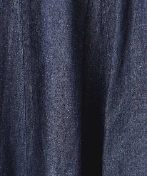 Dessin（デッサン）の「【ウエストゴム・洗える】綿麻デニムフレアースカート（スカート・レディース・ブルー/ネイビー/ライトブルー・03/02/01/00）」の15枚目の写真