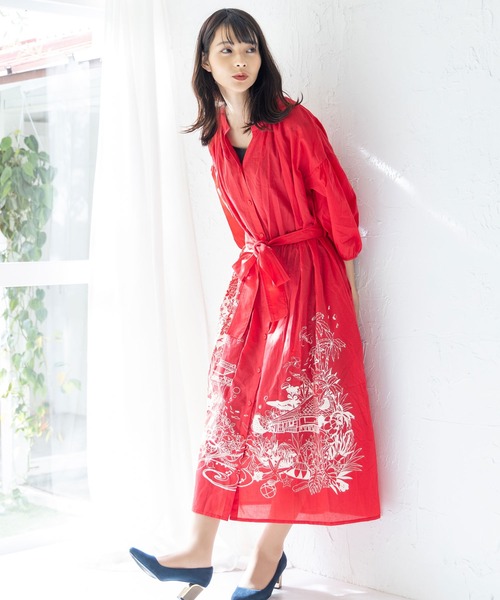 レオナール silkシャツワンピース☆ レオナール 公式オンラインショップ
