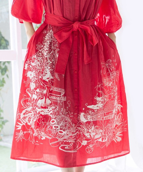 専用【3点】 151707：仲宗根泉(HY)コラボ海柄ワンピース