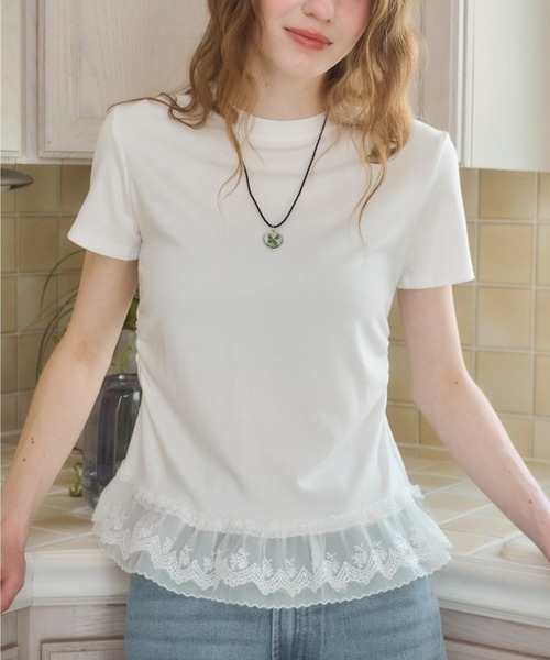 Birthday room(バースデイルーム)の「レイヤードフリルT/layered frill tshirt(Tシャツ/カットソー・レディース・ホワイト/グレー/ブラック・FREE)」の7枚目の写真